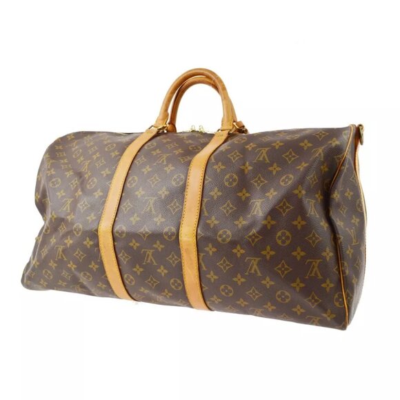 LOUIS VUITTON KEEPALL BANDOULIERE 55 TRAVEL BAG MONOGRAM - Picture 2 of 10